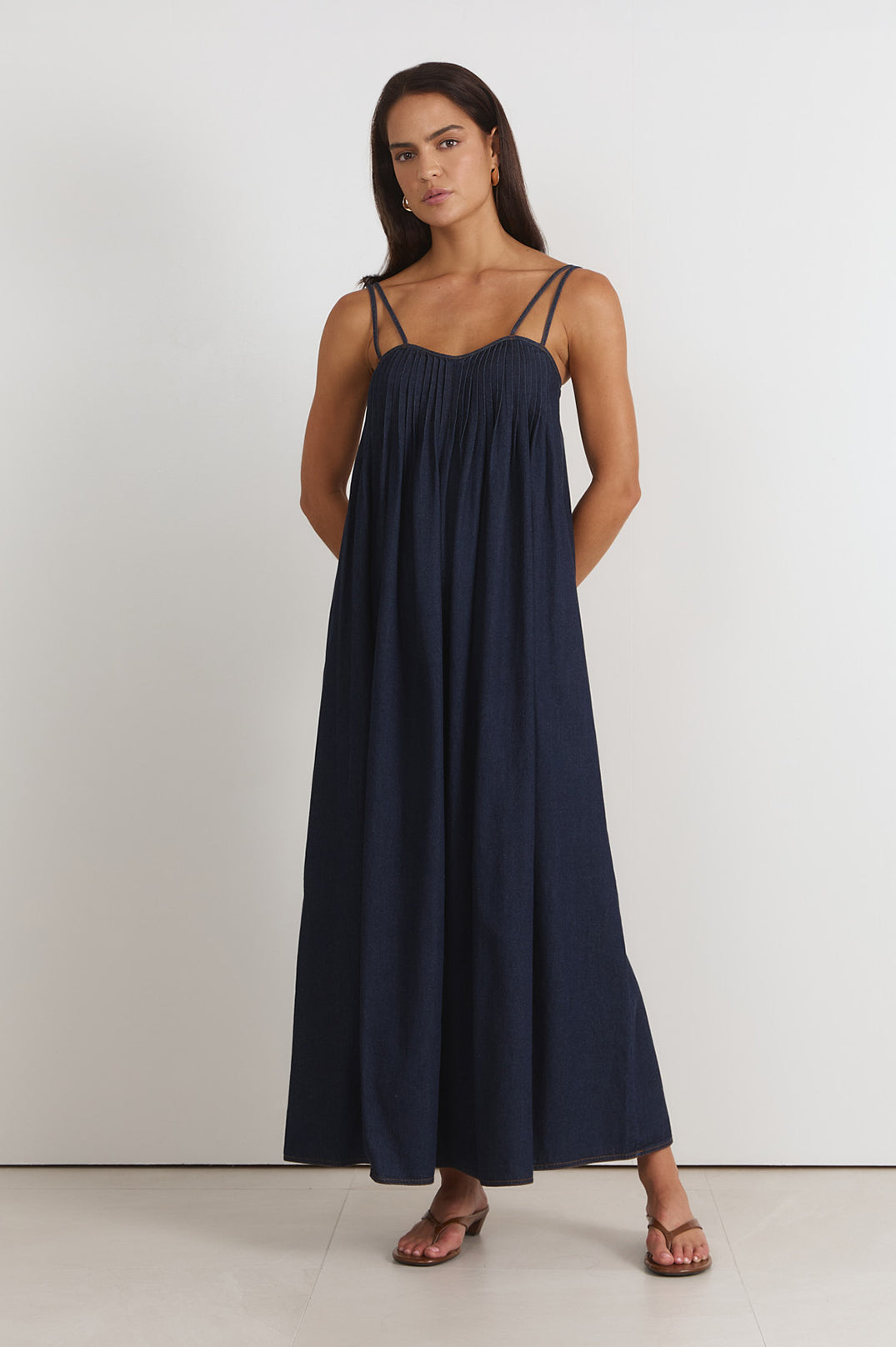 Indra Lightweight Denim Dress by Aurelia Sun