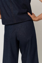 Agatha Cropped Lightweight Jeans in Denim by Aurelia Sun