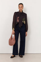 Lucy Straight-Leg Jeans in Denim by Aurelia Sun