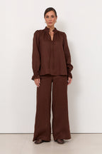 Avalon Wide-Leg Linen Pants by Aurelia Sun