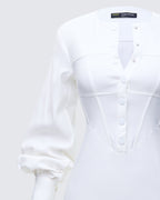 Alice Bishop Sleeve Corset Mini Dress by Aurelia Sun