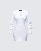 Alice Bishop Sleeve Corset Mini Dress by Aurelia Sun