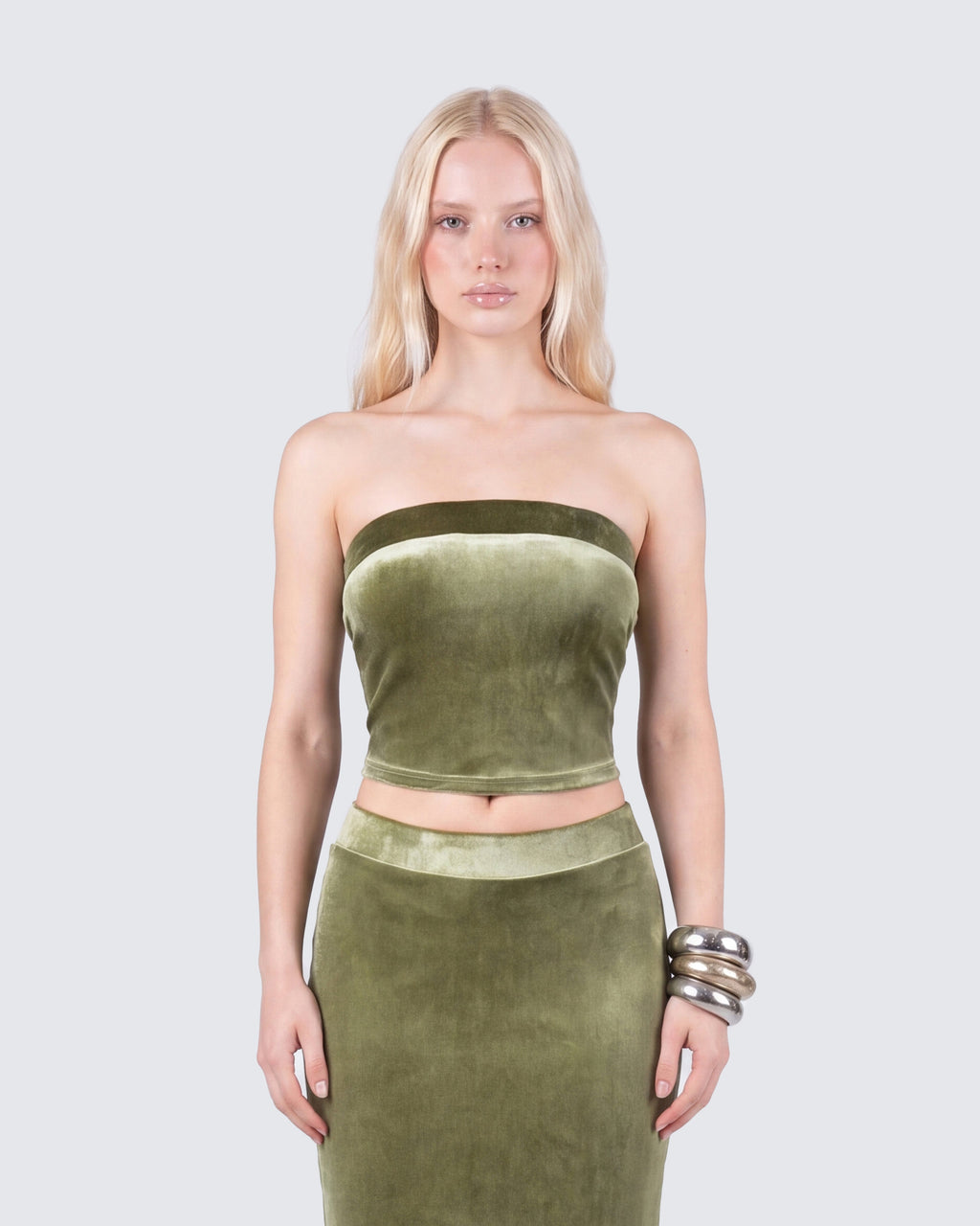 Ayla Velvet Bandeau Top by Aurelia Sun