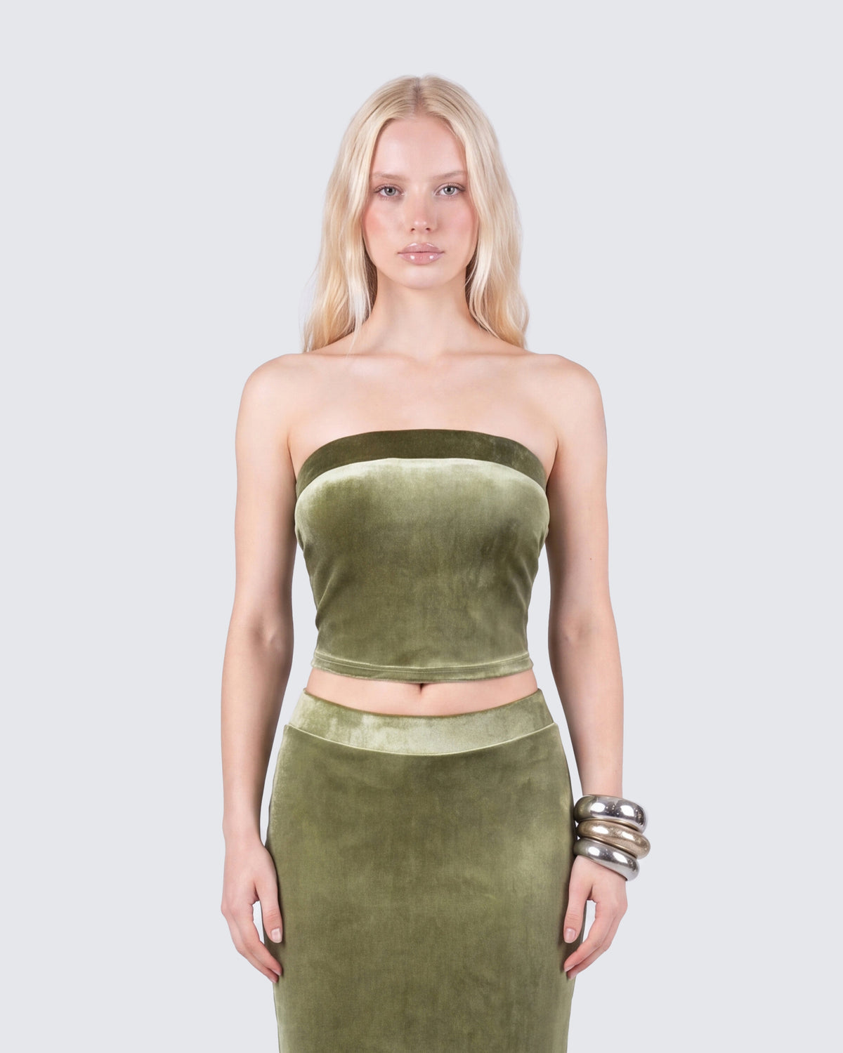 Ayla Velvet Bandeau Top by Aurelia Sun
