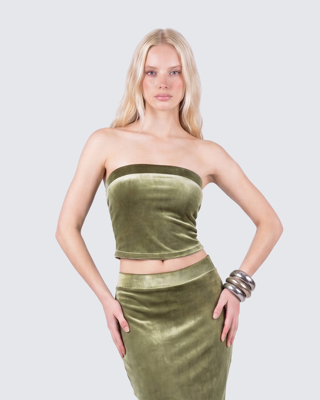 Ayla Velvet Bandeau Top by Aurelia Sun