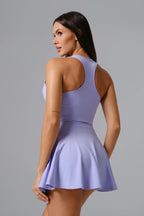 Zip-Front Tennis Mini Dress