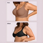 Elara Seamless Wireless Support Bra – Brown