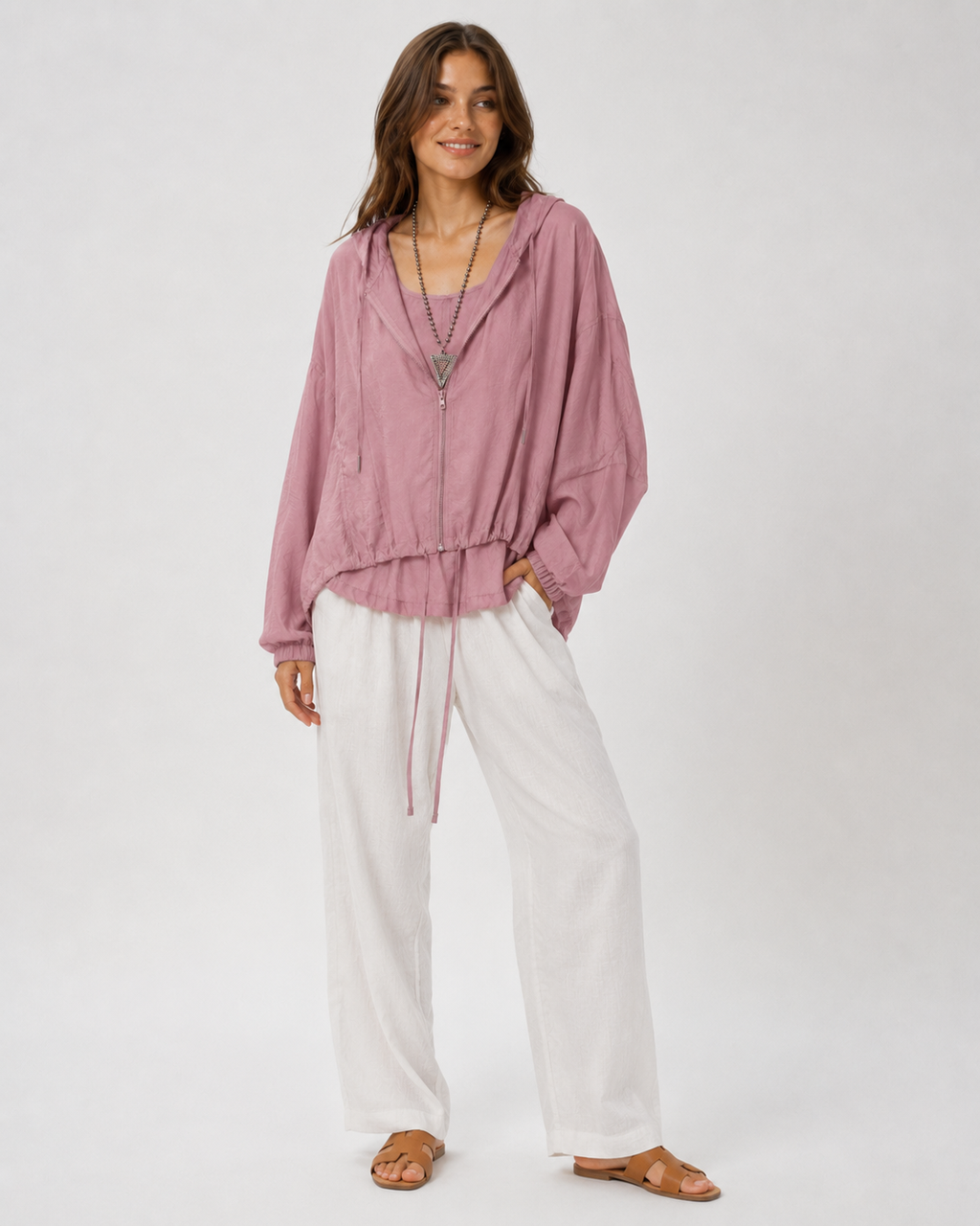 Aurelia Sun Breezy Hooded Zip Jacket