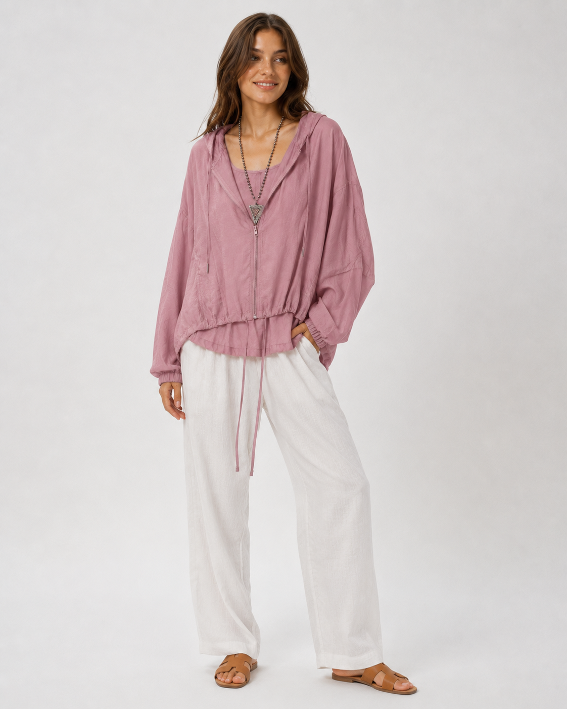 Aurelia Sun Breezy Hooded Zip Jacket