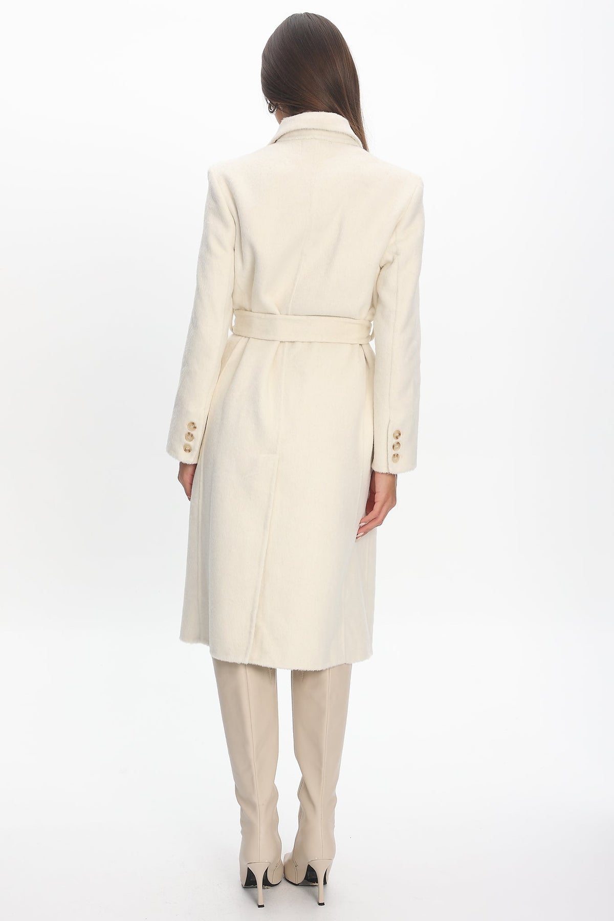 Belted Trench Coat — Oat