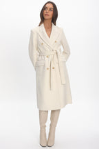 Belted Trench Coat — Oat