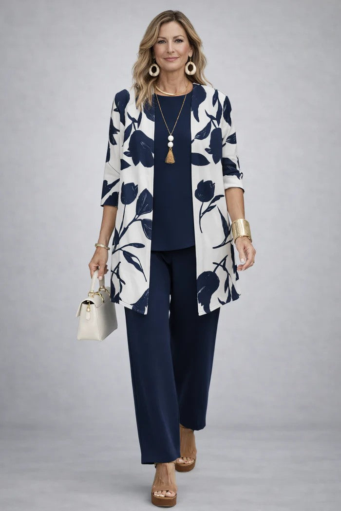 Iris Three Piece Resort Set in Green by Aurelia Sun