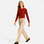 Nora Fine Knit Crew Neck Jumper in White by Aurelia Sun