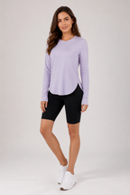 Aurelia Sun Curved Hem Long Sleeve Tee