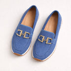 Susana Cushioned Everyday Loafers in Blue by Aurelia Sun
