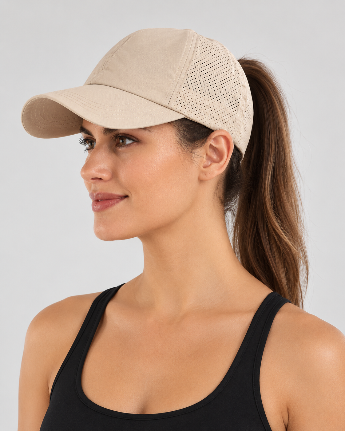 Mesh Ponytail Sports Cap
