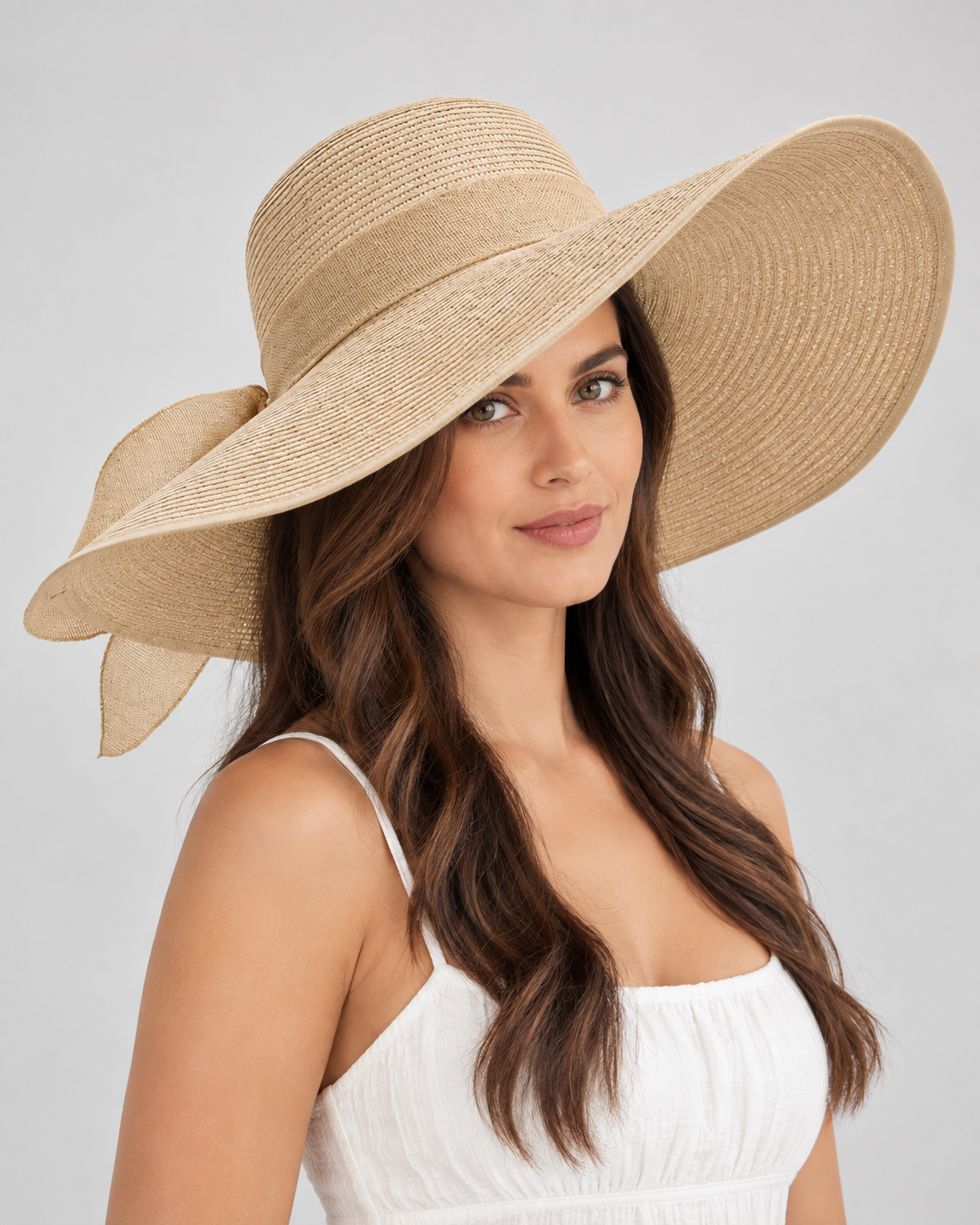 Oversized Bow Straw Sun Hat
