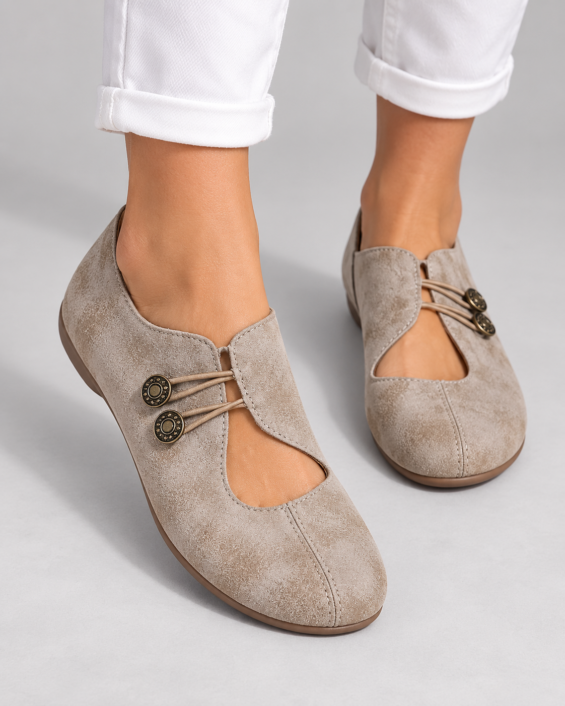 Soft Matte V-Cut Ballet Flats