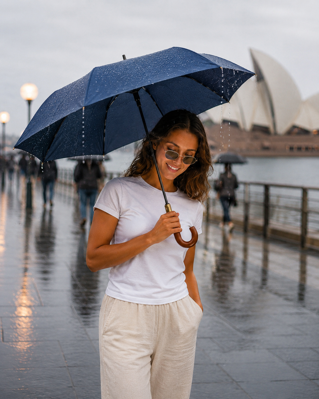 Aurelia Sun Curved Handle Sun Umbrella