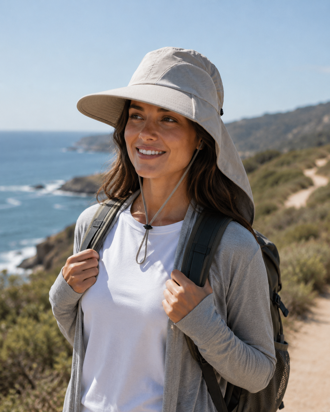 Aurelia Sun Explorer Neck Flap Hat