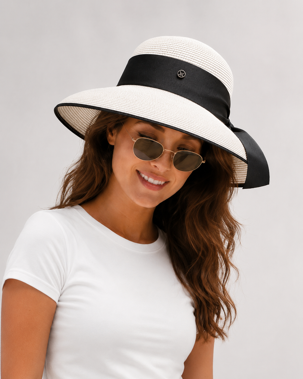Aurelia Sun Hepburn Bow Sun Hat