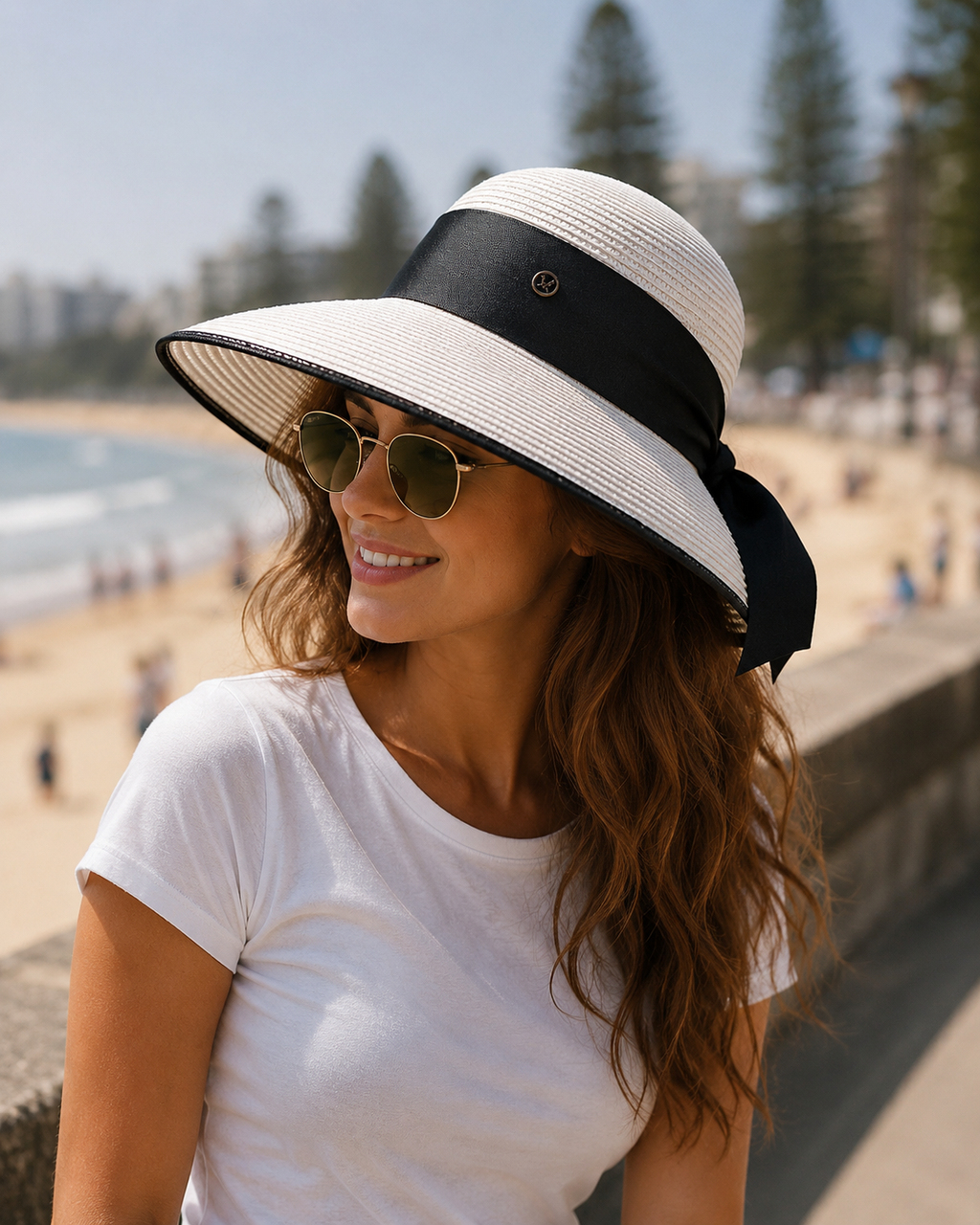 Aurelia Sun Hepburn Bow Sun Hat