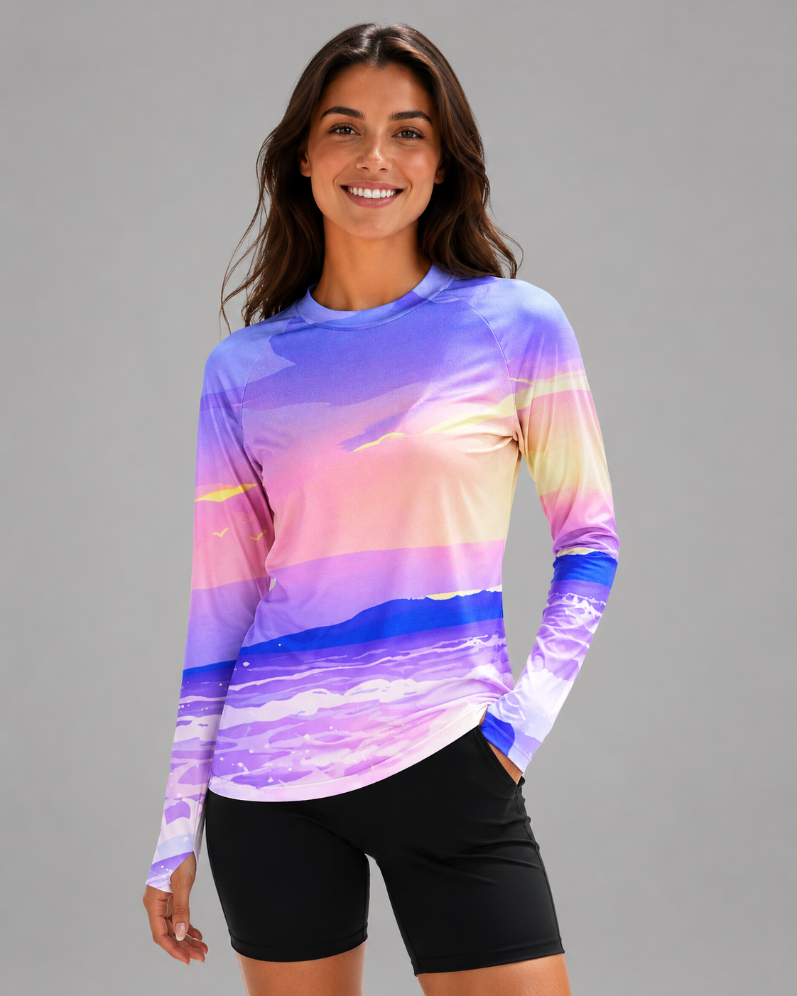 Aurelia Sun Lightweight Rash Guard – Tropical, AU 8
