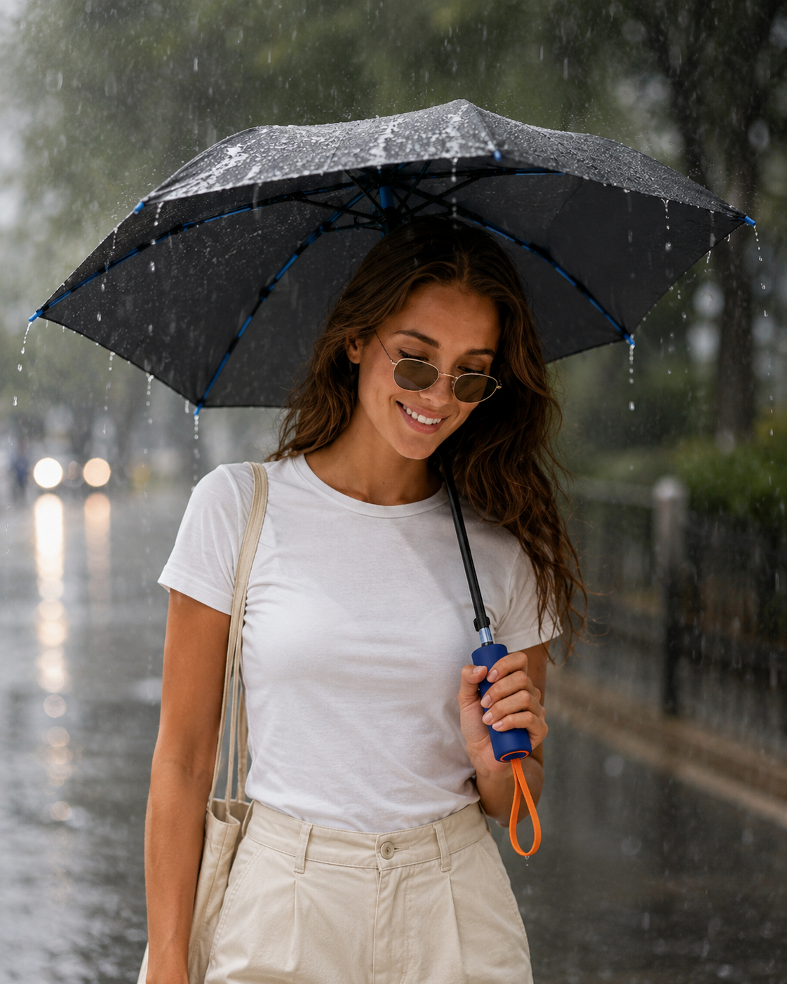 Aurelia Sun Reinforced Folding Umbrella