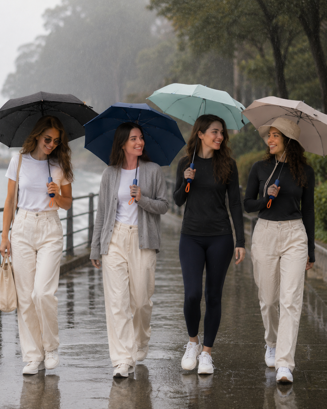 Aurelia Sun Reinforced Folding Umbrella