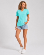 Aurelia Sun V-Neck Short Sleeve Tee