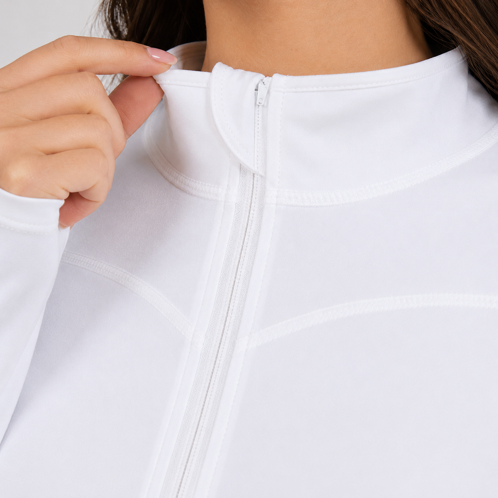 Aurelia Sun Slim Zip Crop Top