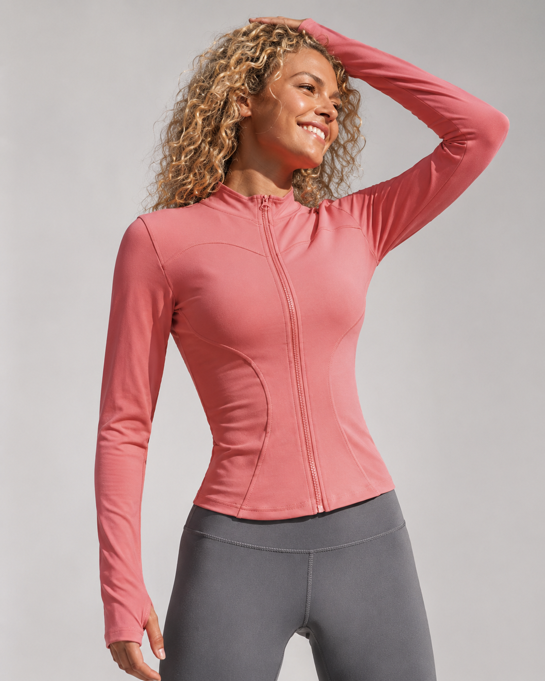 Aurelia Sun Sculpt Zip Jacket – Pink, AU 8