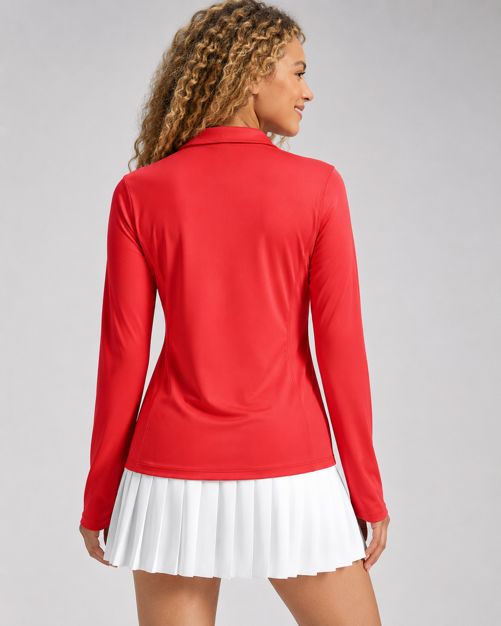 Aurelia Sun Quarter-Zip Polo Pullover