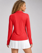Aurelia Sun Quarter-Zip Polo Pullover