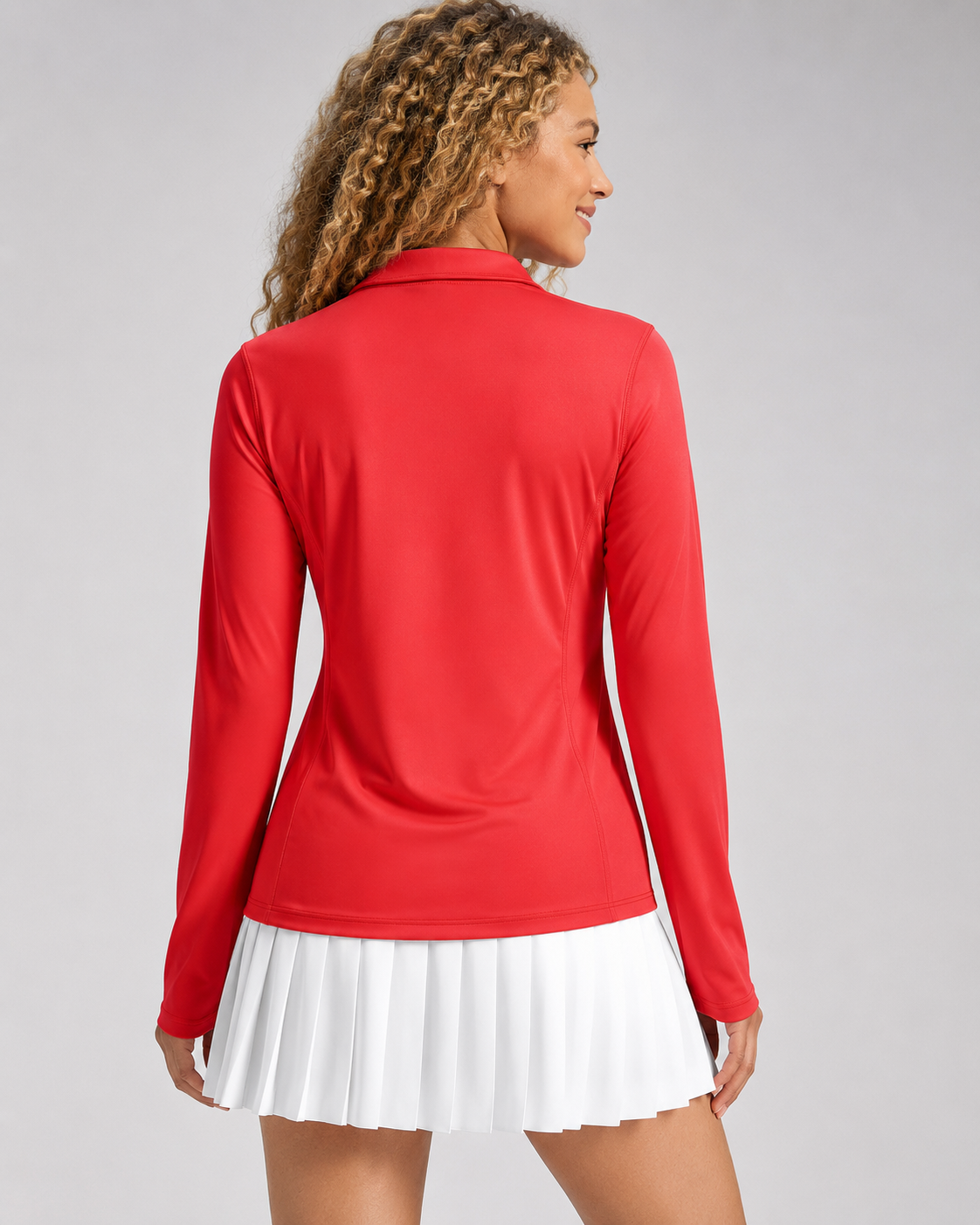 Aurelia Sun Quarter-Zip Polo Pullover