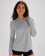 Aurelia Sun Ponytail Sun Hoodie – Light Grey, AU 8