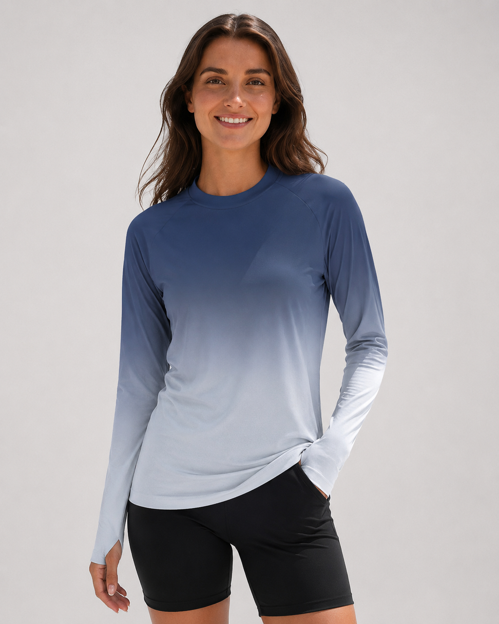 Aurelia Sun Lightweight Rash Guard – Blue/Grey, AU 8
