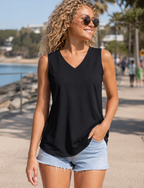 Aurelia Sun Flowy V-Neck Tank