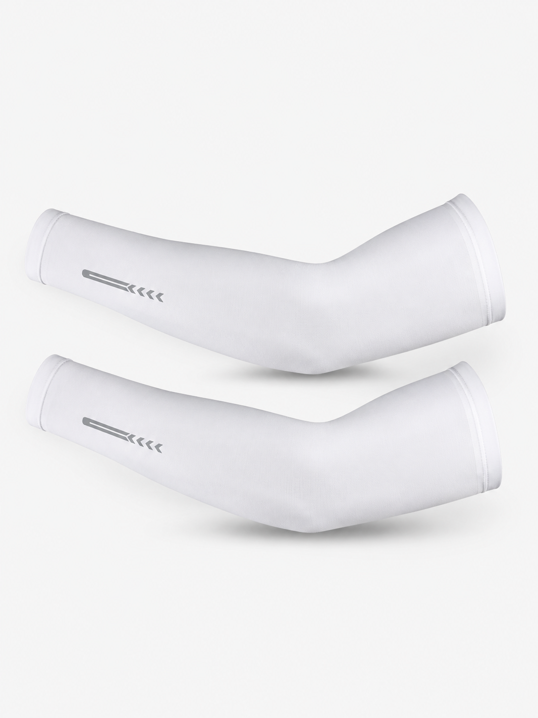 Aurelia Sun Active Cooling Arm Sleeves – White, Standard Fit