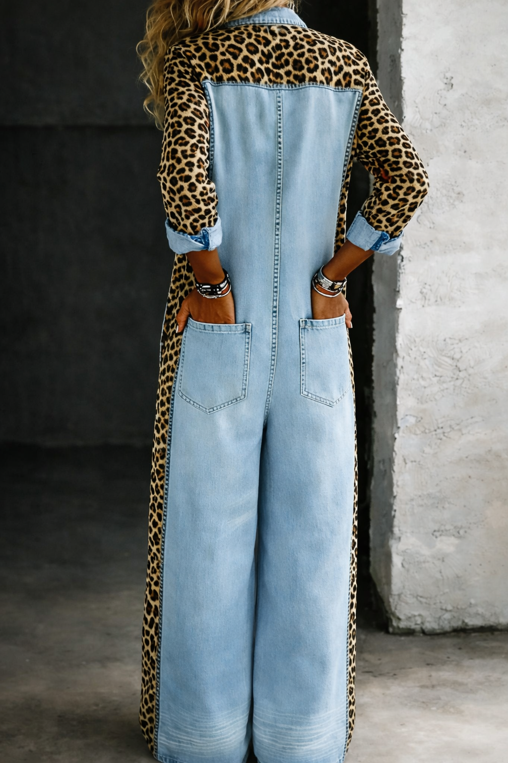Amanda Denim Shirt Jumpsuit – Blue