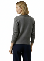 Clara Lace-Trim V-Neck Cardigan