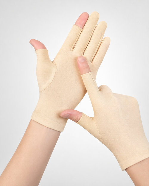 Aurelia Sun Anti-Slip Sun Gloves – Beige