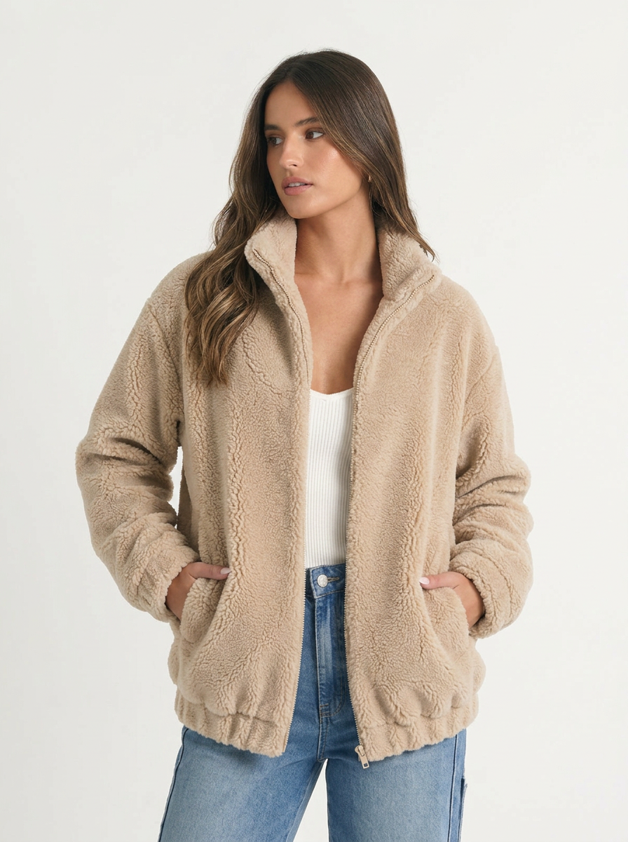 Daphne Fleece Zip-Up Jacket