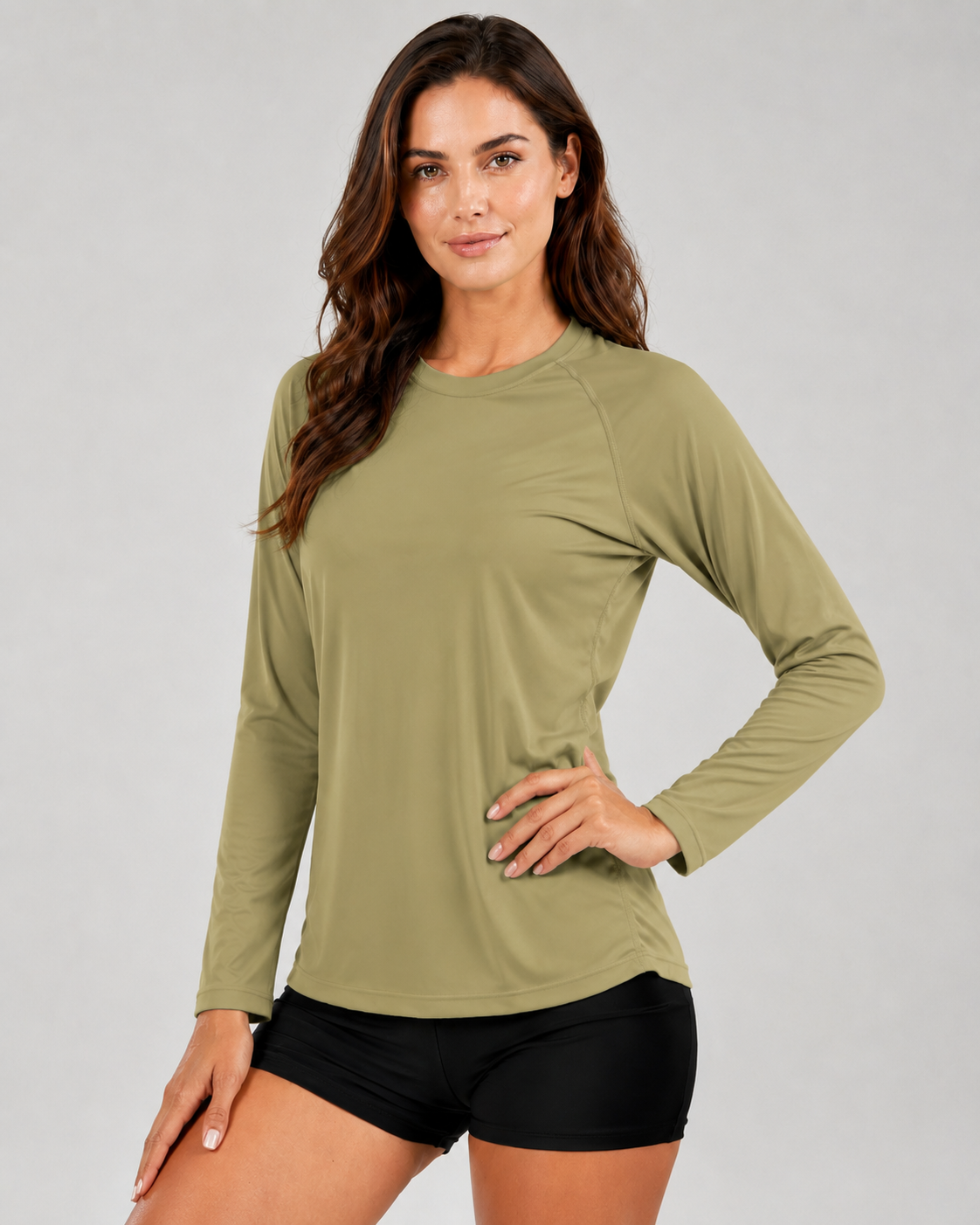 Aurelia Sun Lightweight Swim Sun Tee – Dull Cyan, AU 6