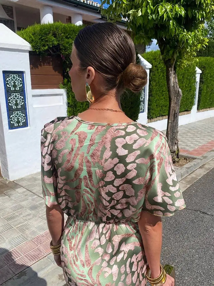 Classic Wrap Midi Dress