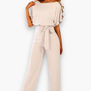 Waist-Defined Wide-Leg Occasion Jumpsuit