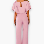 Waist-Defined Wide-Leg Occasion Jumpsuit