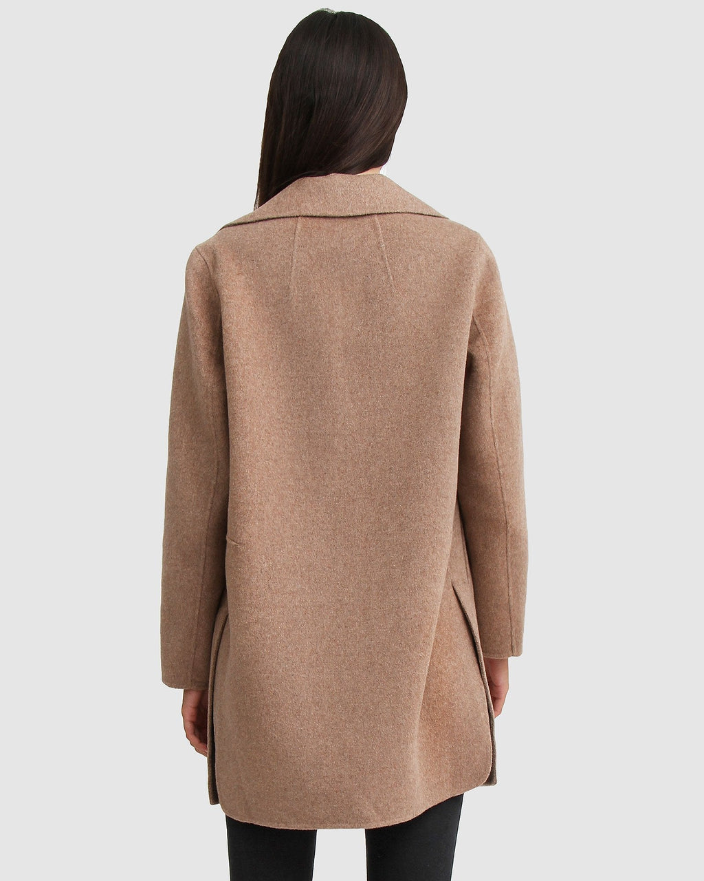 Rowan Oversized Wool Blend Jacket – Oat by Aurelia Sun