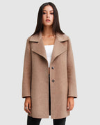 Rowan Oversized Wool Blend Jacket – Oat by Aurelia Sun