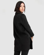 Rowan Oversized Wool Blend Jacket – Black by Aurelia Sun